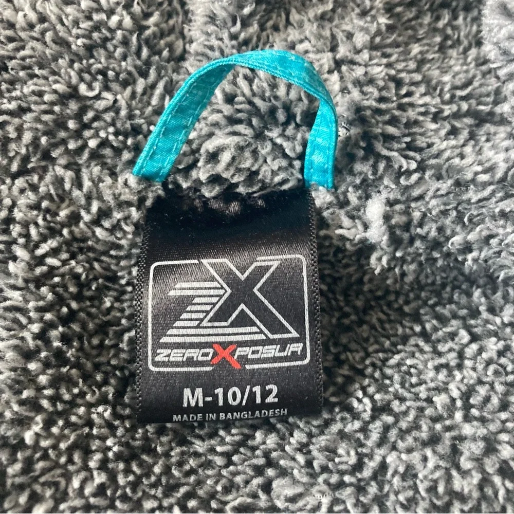 ZeroXposur Zip Up Hooded Jacket Blue Grey Girl Size 10/12